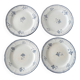 Lot de 4 assiettes à dessert Niderviller peintes à la main – Faïence v