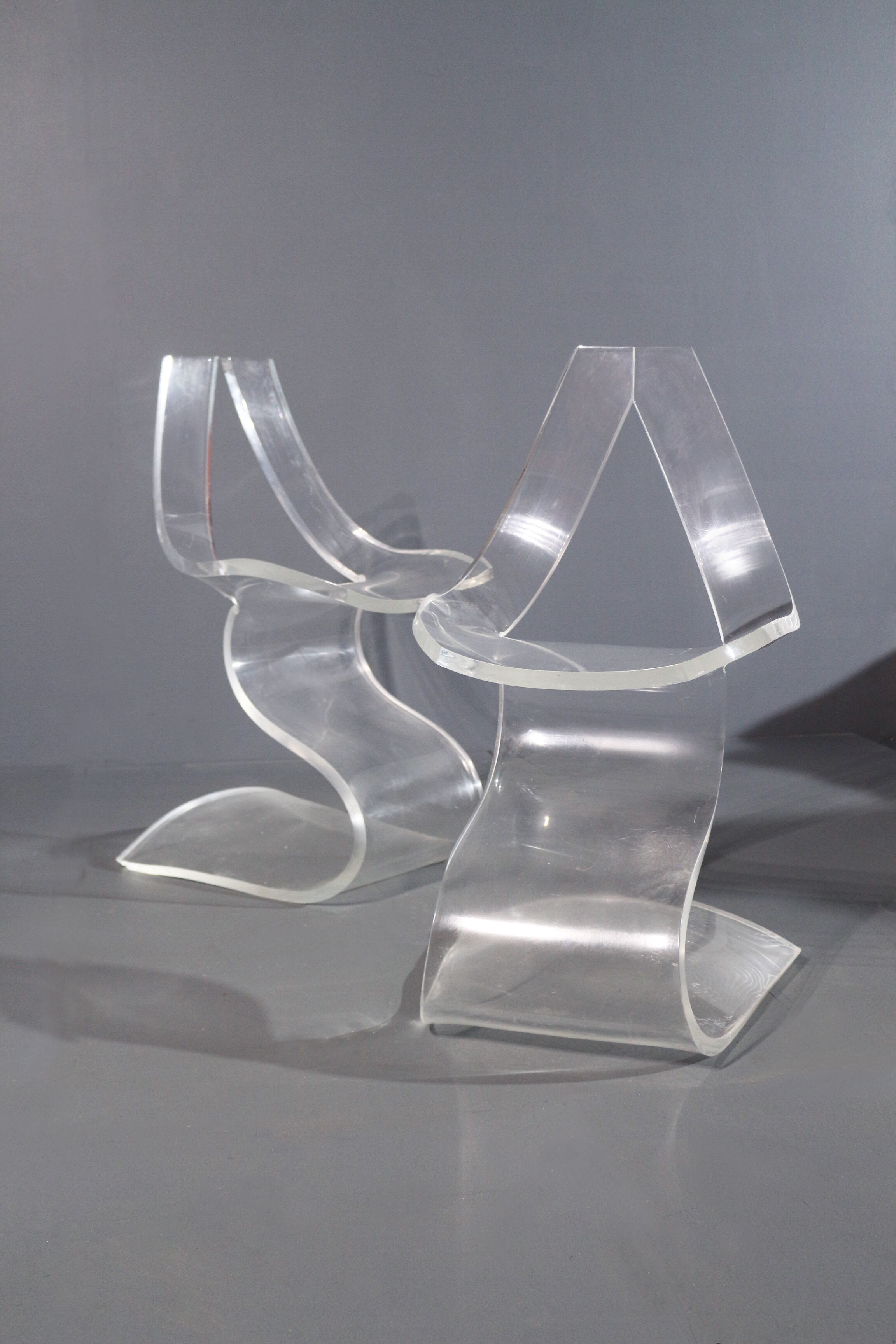 Michel Dumas sculptural chairs 1970