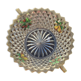 Diamond tip glass fruit cup