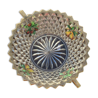 Diamond tip glass fruit cup