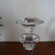 Crystal decanter Saint Louis / Baccarat - Cato flat ribs - Epoch XIXth - 21 cm