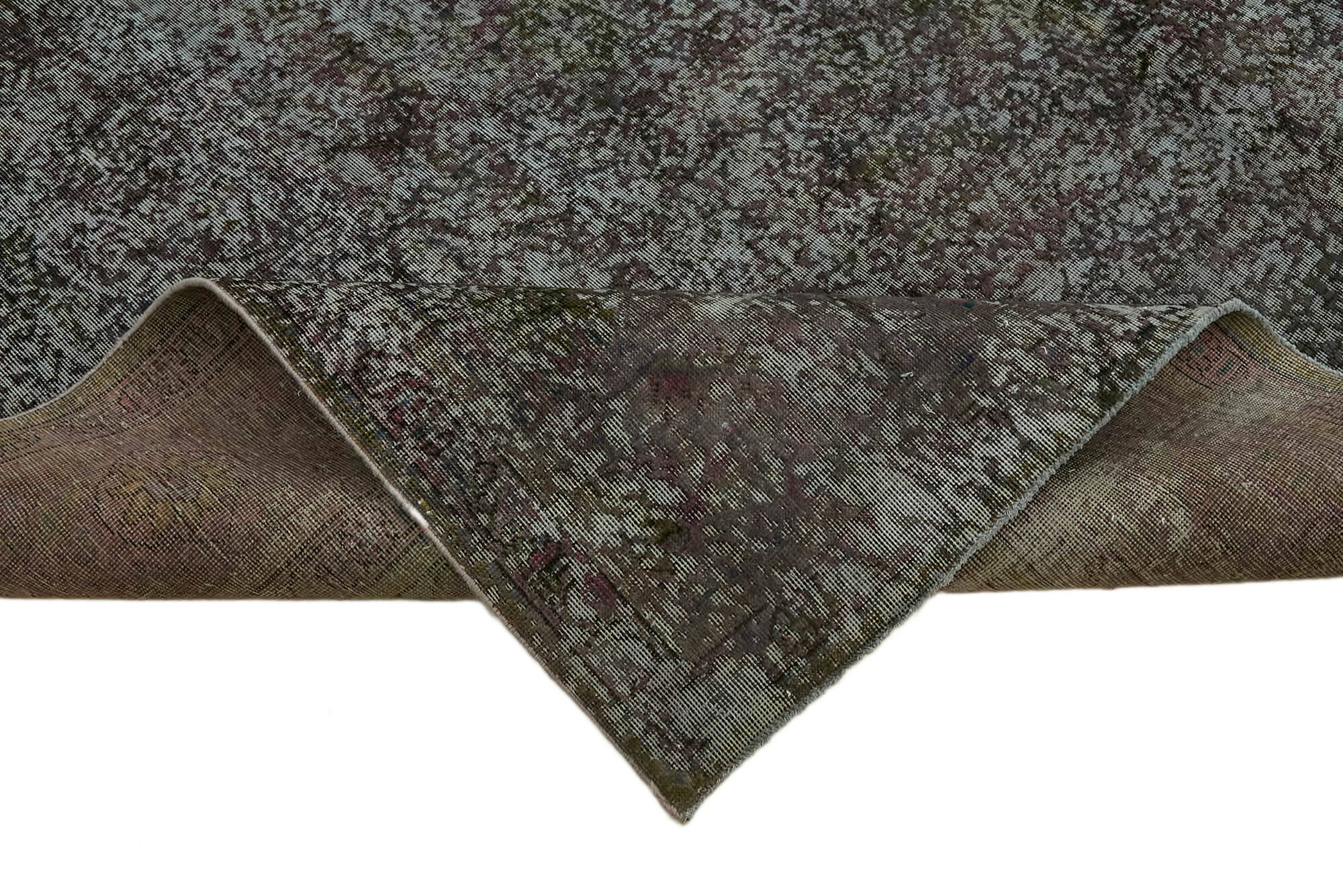 Hand-knotted persian antique 1970s 295 cm x 385 cm grey wool carpet