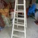 Wooden step stool.