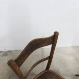 Pair of 1920s Baumann Bistro chairs, seat with design