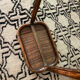 Miroir en rotin vintage