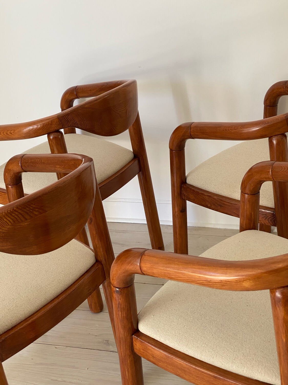 4 chairs Rainer Daumillier 1970