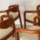 4 chaises Rainer Daumillier 1970