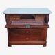 Louis Philippe walnut secretary chest of drawers
