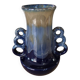 Antique Art Deco vase in blue flame stoneware, numbered 251.
