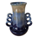Antique Art Deco vase in blue flame stoneware, numbered 251.