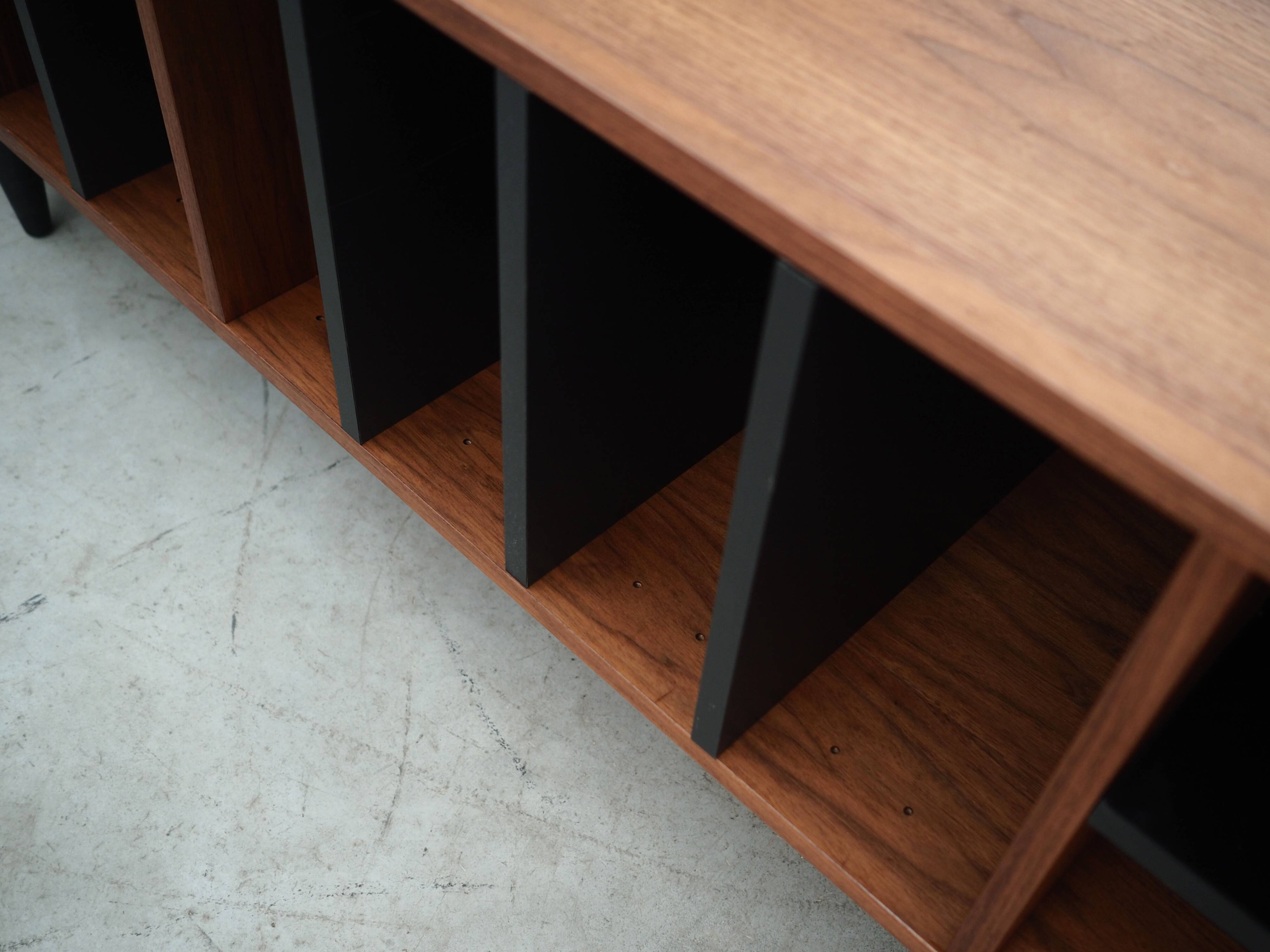 Walnut bookcase, Scandinavian design