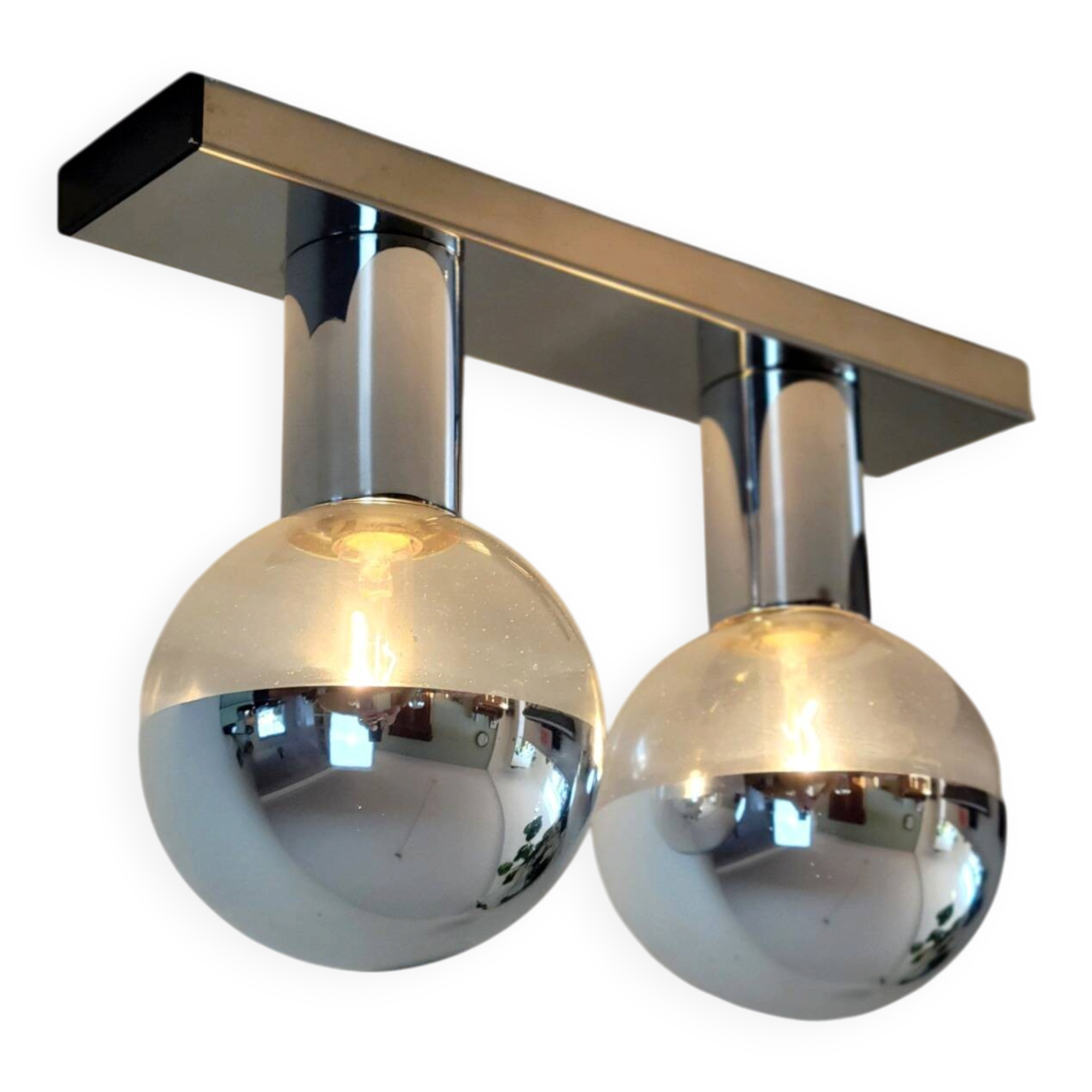 Set of 3 Space Age wall lamps by Motoko Ishii for Staff Leuchten