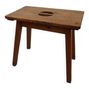 tabouret en pin vintage