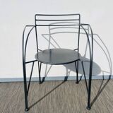 Pair of 'Silver Moon' chairs by Pascal Mourgue - Fermob. Vintage 80s.