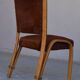 Série de 4 chaises Von Bode édition Steiner cuir de poulain