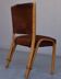 Von bode series of 4 chairs Steiner Edition Colt leather
