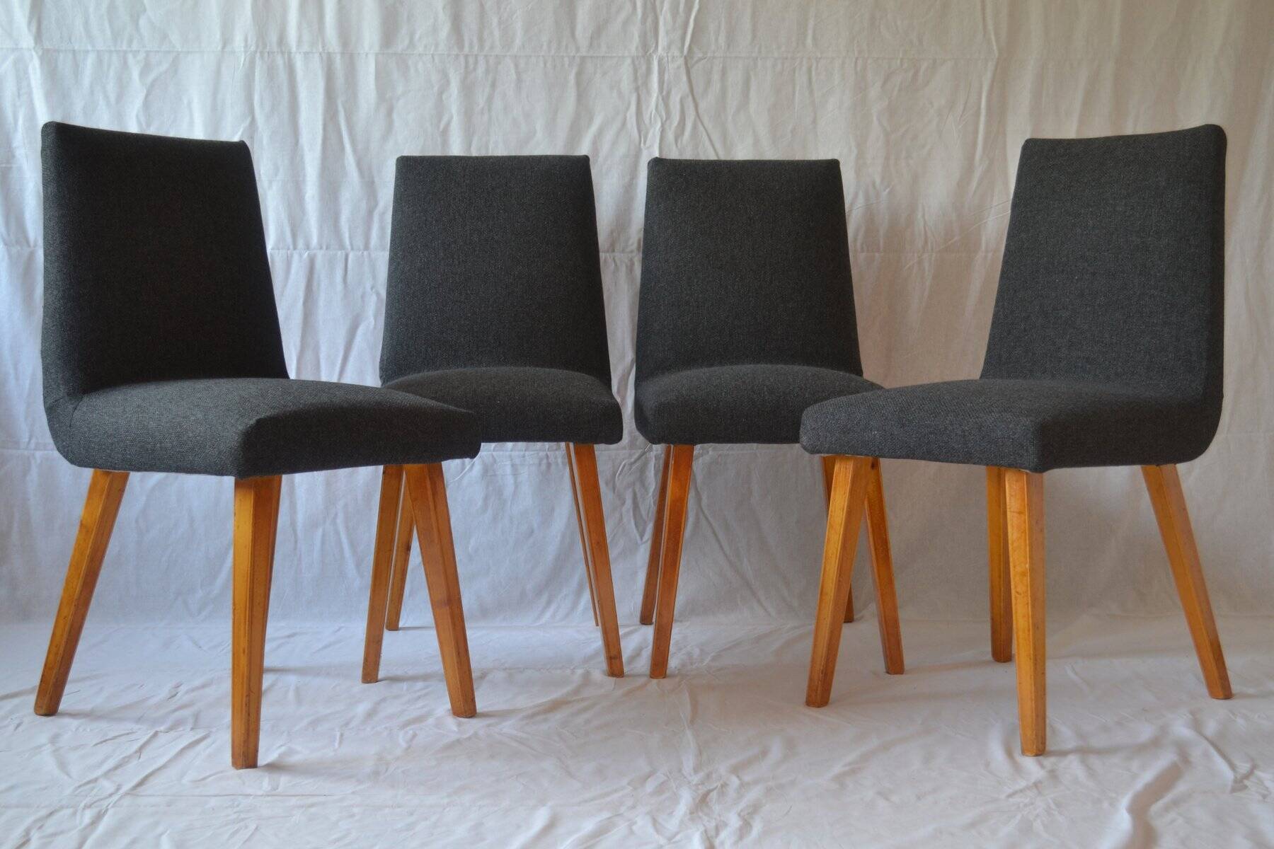 1326 dining chairs by Lejkowski & Lesniewski for Krakowskie Fabryki Mebli, 1962, set of 4