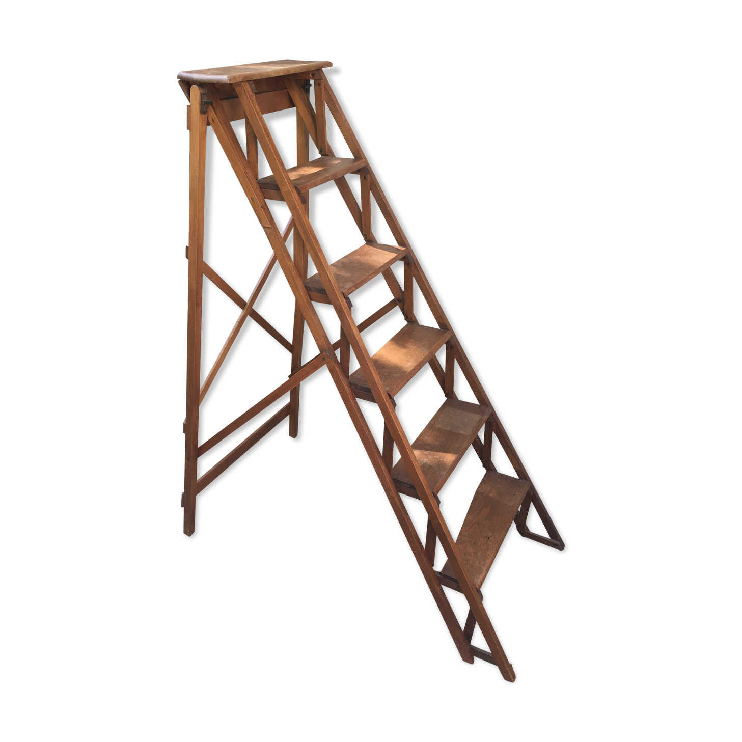 Wooden stepladder