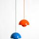 enamelled double shade Flower Pot pendant lamp by Verner Panton for Poulsen