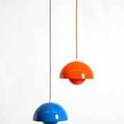 enamelled double shade Flower Pot pendant lamp by Verner Panton for Poulsen