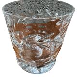 Set of four crystal whiskey glasses