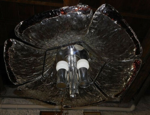 Murano glass plate chandelier from 1960