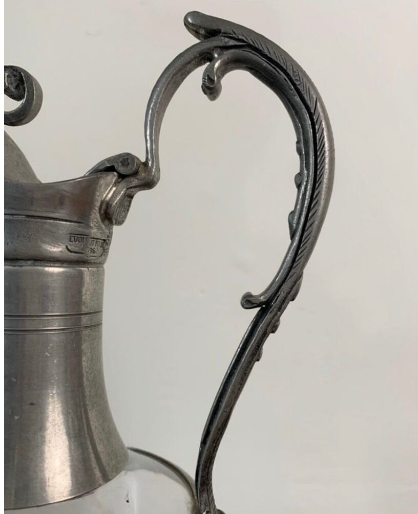 Ewer, Glass and tin, circa 1950