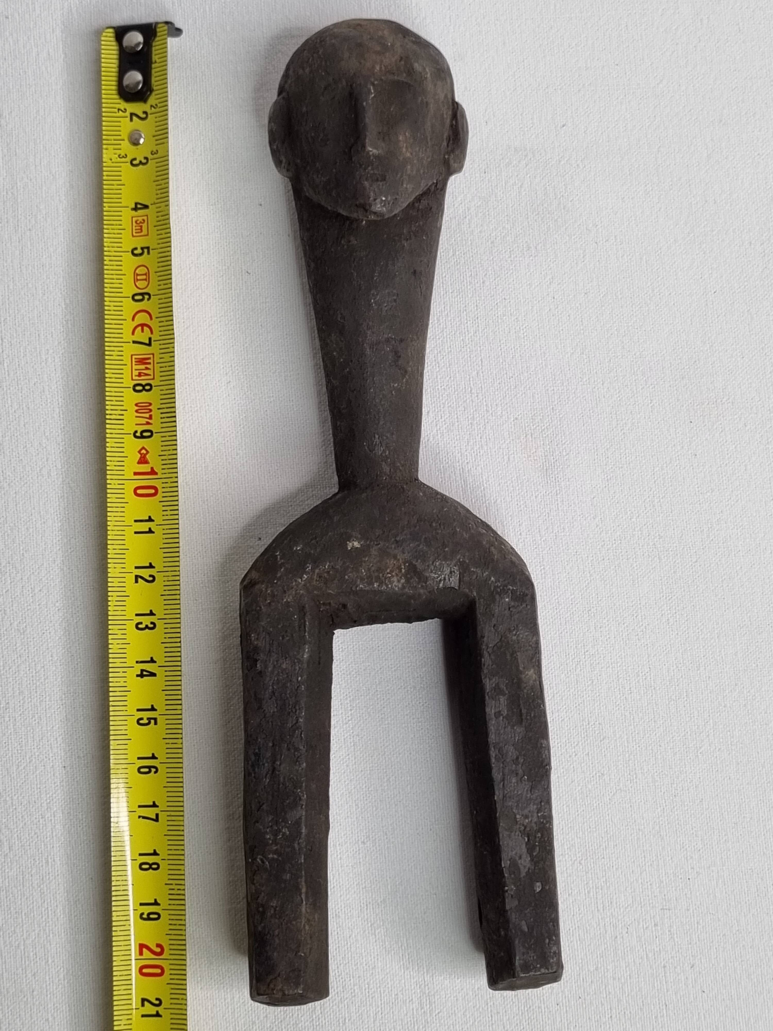 Loom pulley stirrup, 21 cm, traditional African art