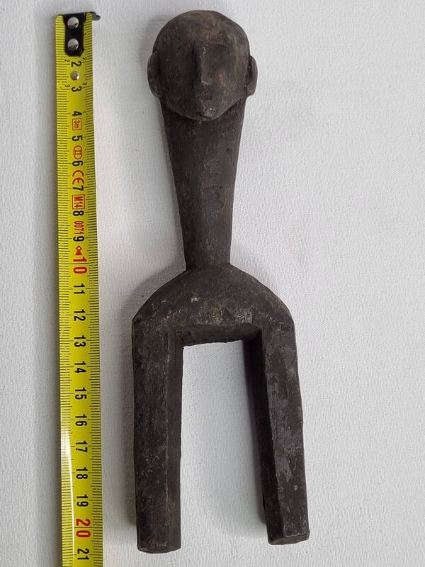 Étrier de poulie de métier à tisser, 21 cm, art tradtionel d'Afrique