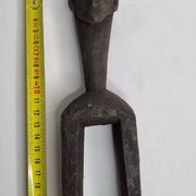 Étrier de poulie de métier à tisser, 21 cm, art tradtionel d'Afrique