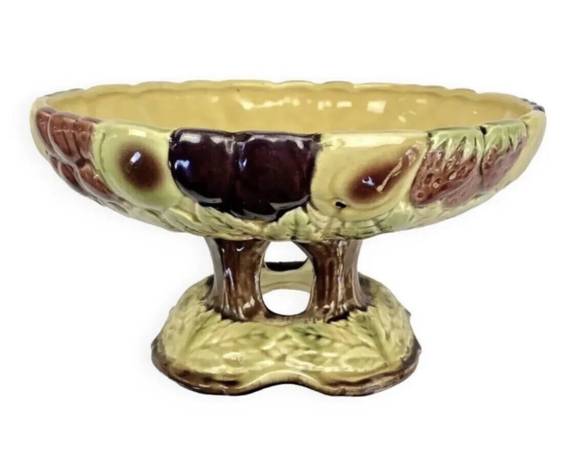 mounted plate cake dish fruit slushie Sarreguemines