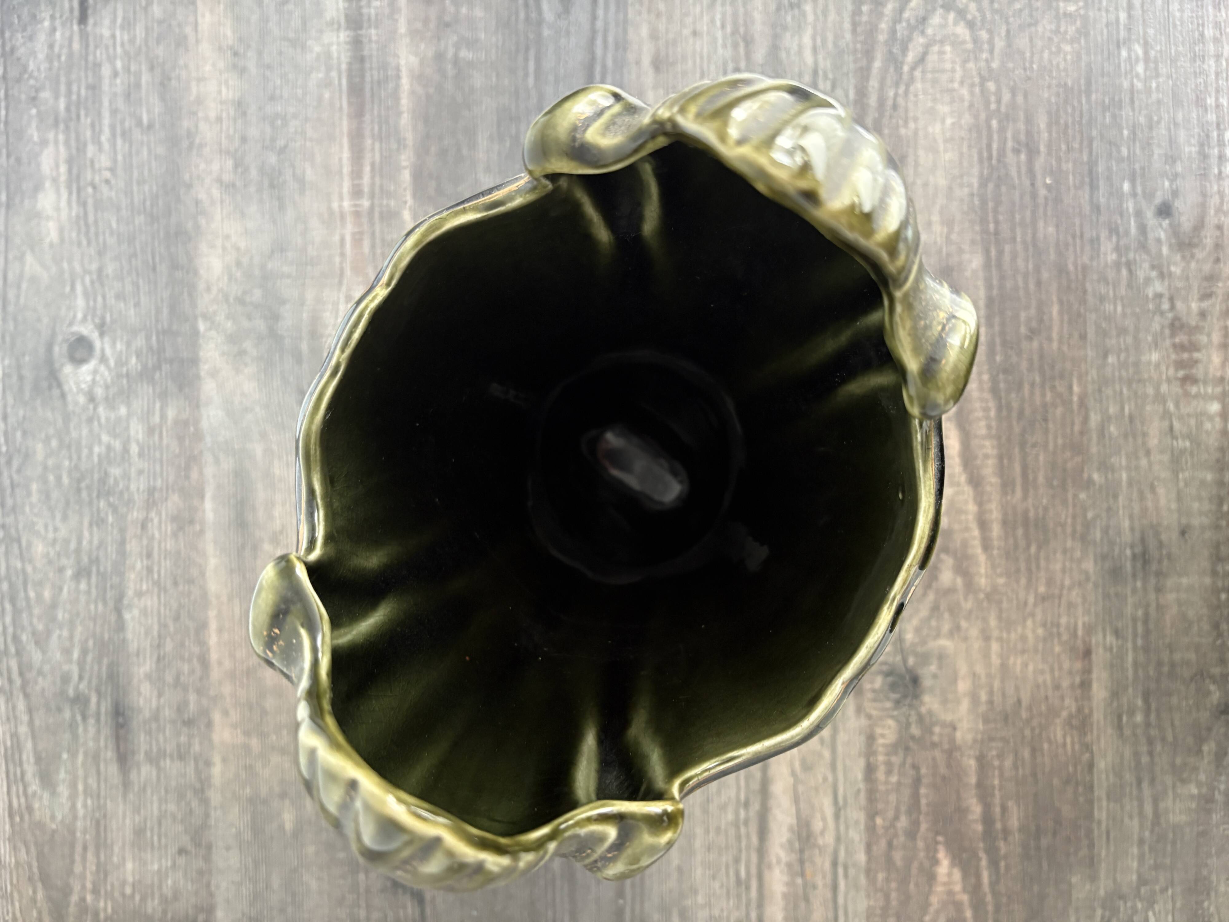 Antique glazed ceramic vase