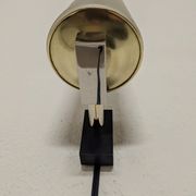 Arlus glass and brass wall lamp, France circa 1960