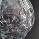 Mid-century crystal ball vase