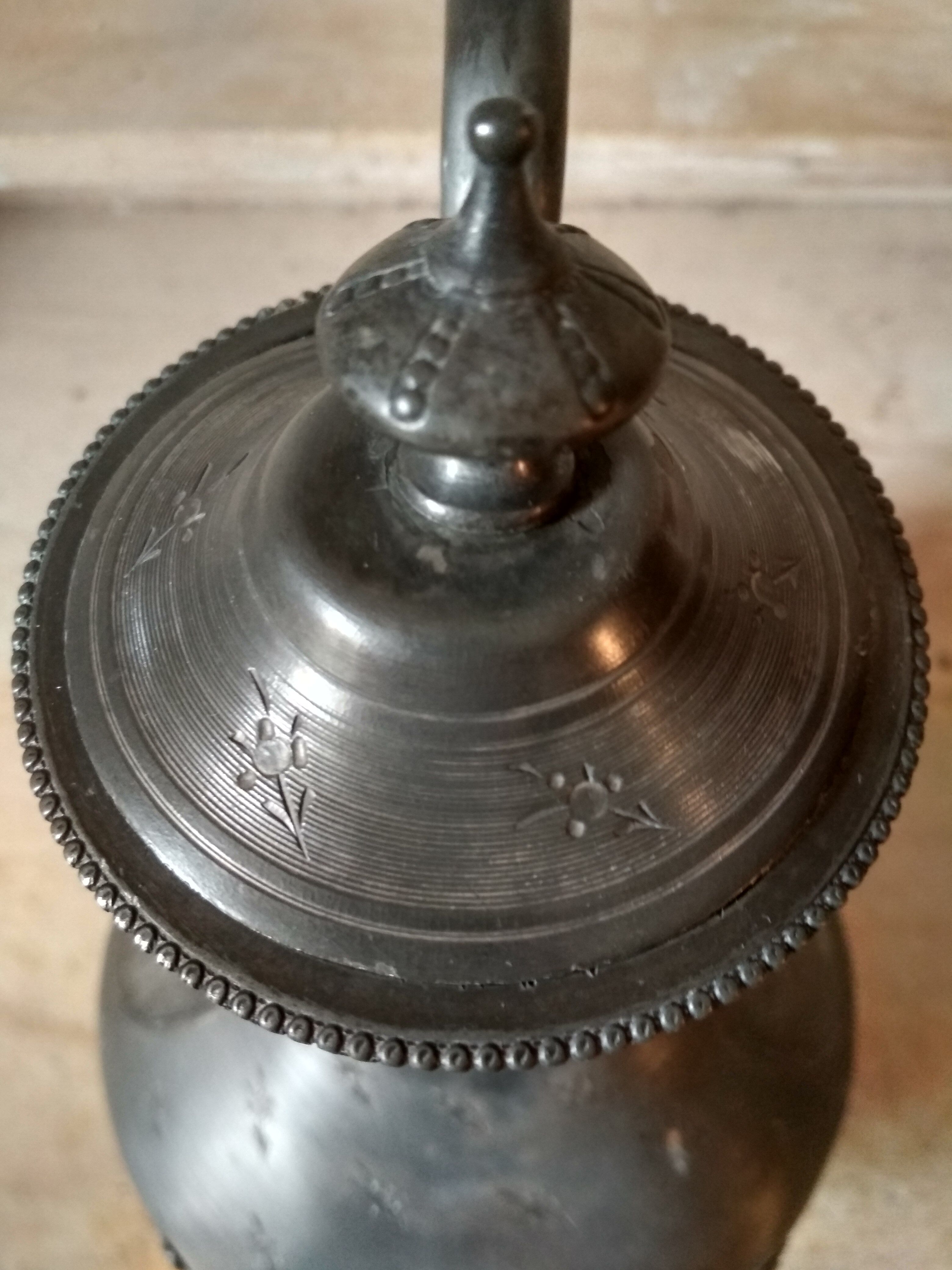 Pewter teapot