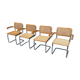 Set of 4 Cesca model armchairs by Marcel Breuer