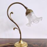 Table lamp in brass art deco tulip 1930