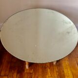 Round mirror beveled 1950