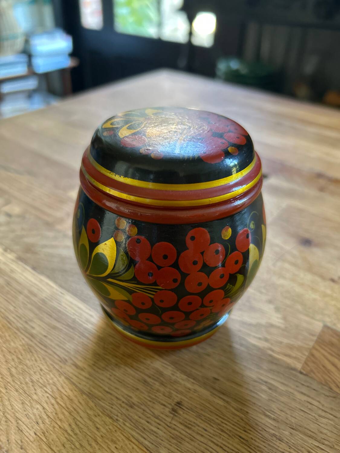 Vintage Russian hand-painted box