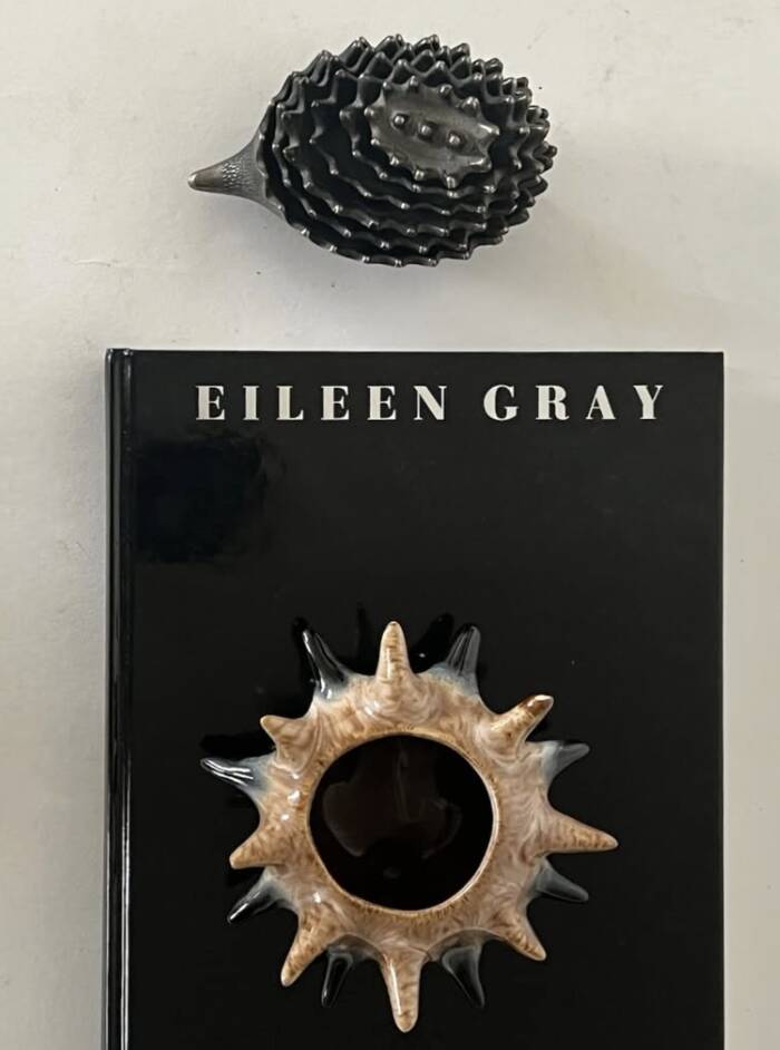 Famille de 6 Hérissons en métal par Walter Bosse, design 1950