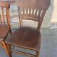 Lot 4 chairs bistro mismatched curved wood brasserie