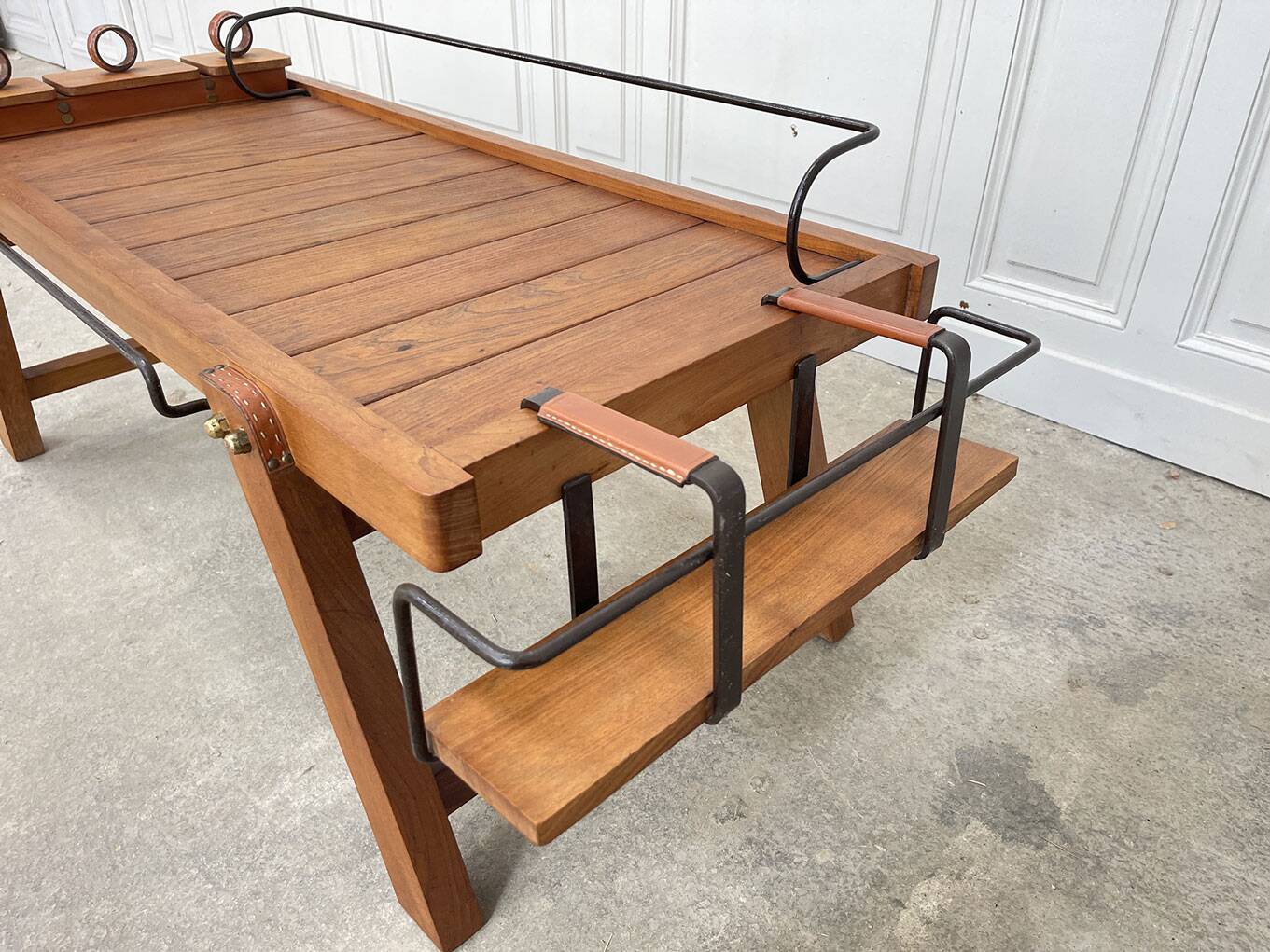 50s coffee table by Jacques Adnet