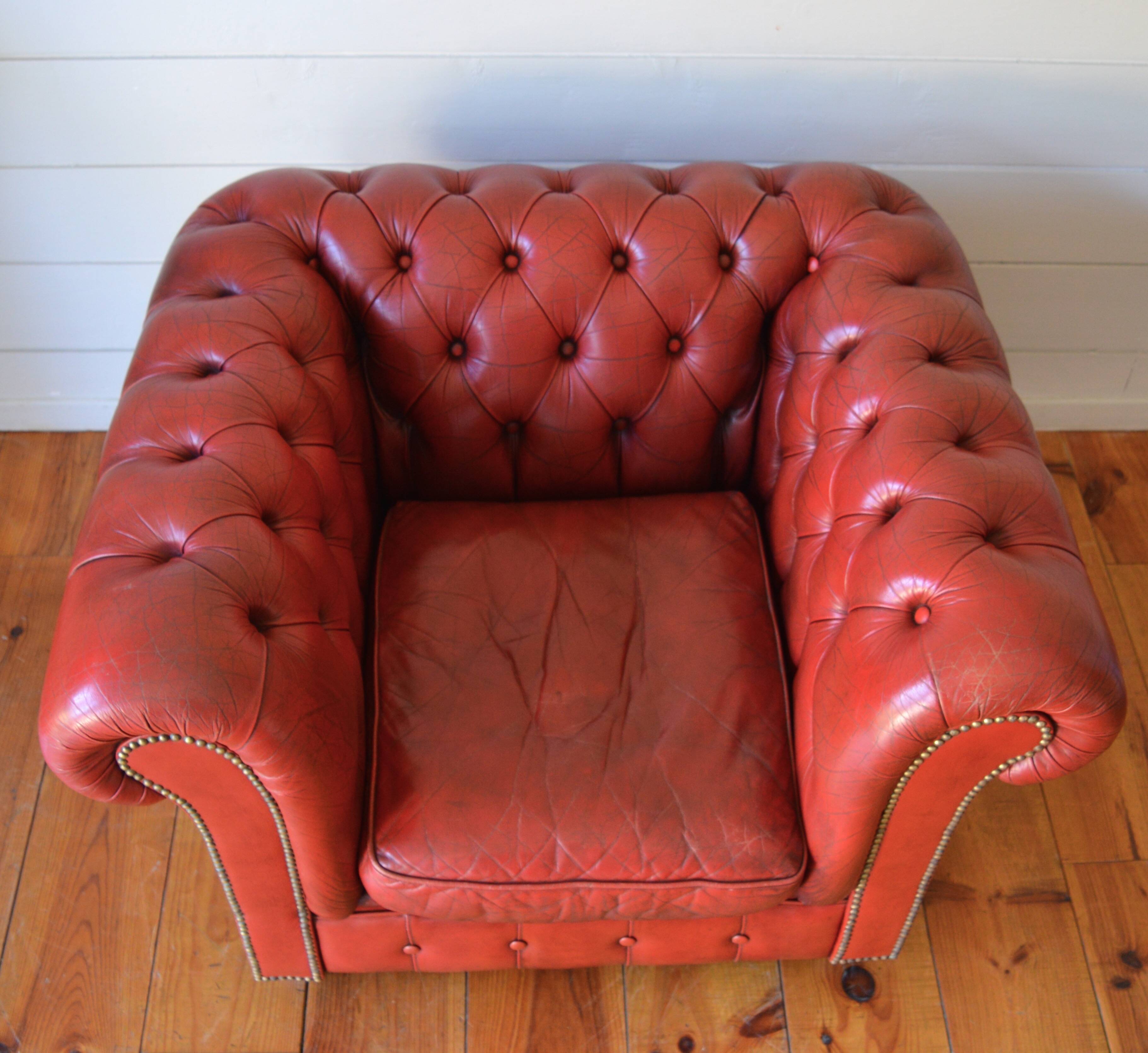 Fauteuil chesterfield