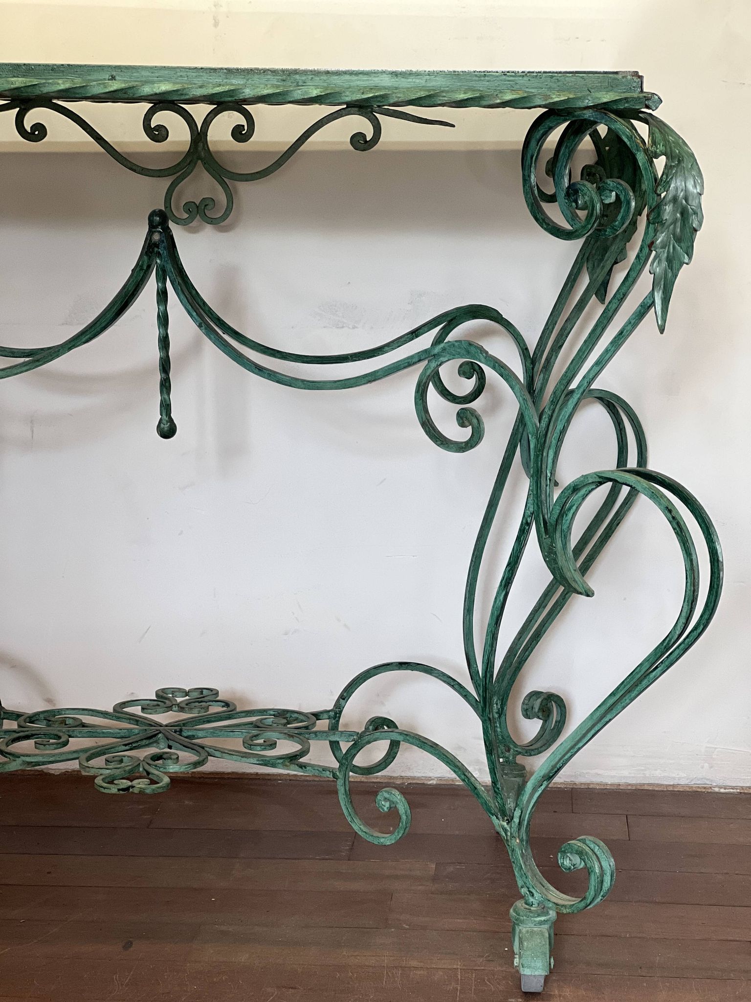50s wrought iron table
