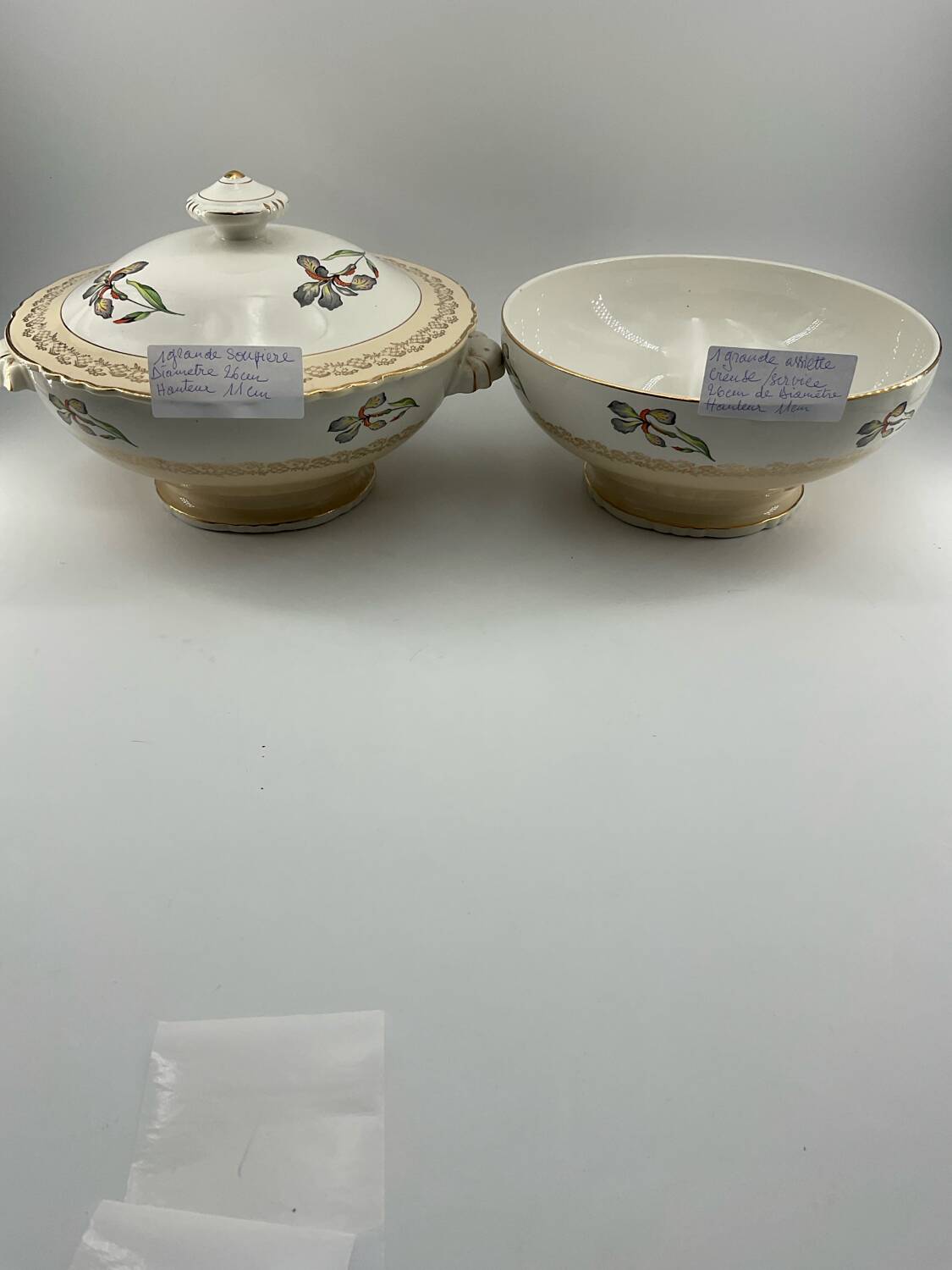 9-piece porcelain tea set