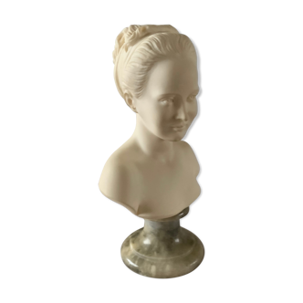 Biscuit and marble bust