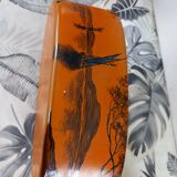 GLASS PASTRY CHIMNEY TRIM SIGNED LEGRAS