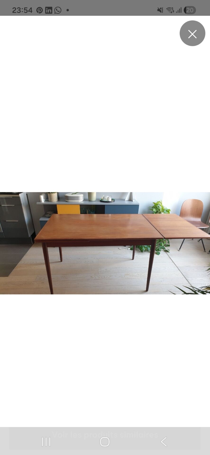 Vintage teak table by Willy Sigh