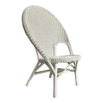 Vintage 1960/70 adult wicker rattan riviera armchair