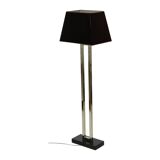 Lampadaire design Eichholtz Arlington en acier inoxydable avec base en granit 152 cm